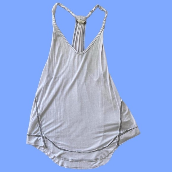 Free People We The Free White Halter Tank Top Flowy Super Soft Comfy Layering - Picture 1 of 6
